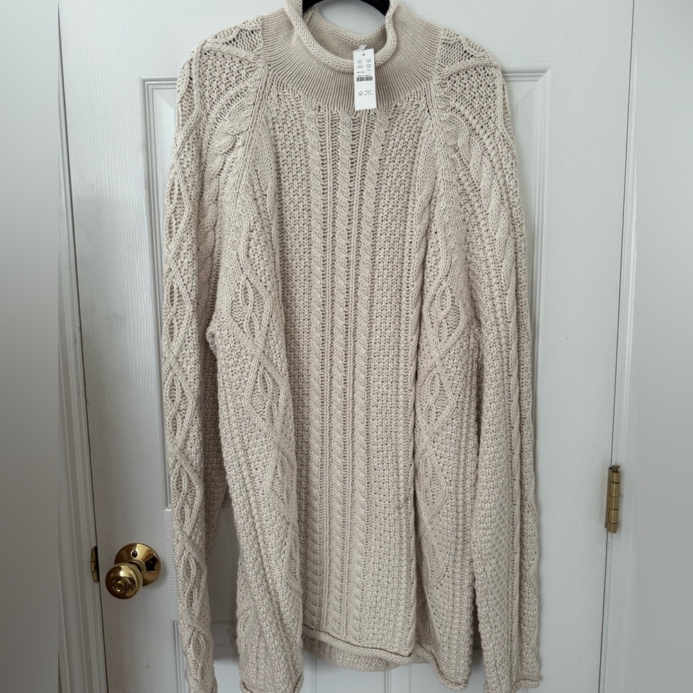 J. Crew Textured Knit Sweater in Cream